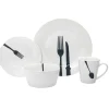Everyday Dinnerware|Godinger Acme Porcelain 16 Piece Dinnerware Set, Service For 4