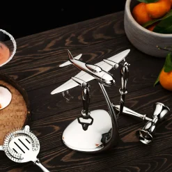 Barware Sets|Godinger Airplane 5 Piece Bar Tool Set