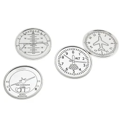 Coasters|Godinger Airplane Coaster Set