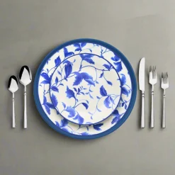 Fine Dinnerware|Godinger Arleigh Porcelain 12 Piece Dinnerware Set, Service For 4