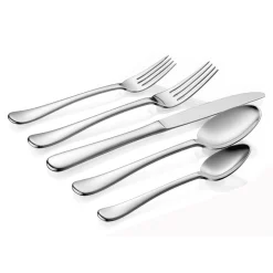 Flatware Sets|Godinger Arlo Mirrored 18/10 Stainless Steel 20 Piece Flatware Set, Service For 4