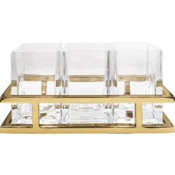 Flatware Caddies|Godinger Aspen Gold Flatware Caddy