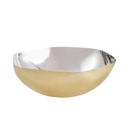 Serving Bowls|Godinger Auburn Gold Organic Salad Bowl