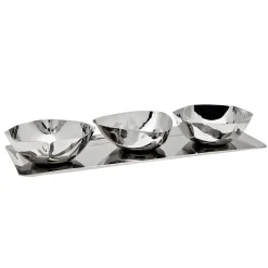 Serving Trays|Godinger Auburn Serving Tray & Appetizer Bowls