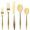 Flatware Sets|Godinger Avellino Mirrored Gold 18/10 Stainless Steel 20 Piece Flatware Set, Service For 4