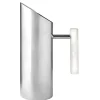 Pitchers|Godinger Azure Matte White Resin & Stainless Steel Pitcher