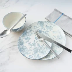 Everyday Dinnerware|Godinger Banbury Grey Porcelain 12 Piece Dinnerware Set, Service For 4