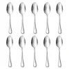 Flatware Sets|Godinger Bead Mirrored 18/0 Stainless Steel Tablespoon, Set of 10