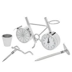 Clocks|Godinger Bicycle Desk Set Clock
