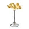 Candles & Candleholders|Godinger Blossom Platinum & Gold Tapered Candle Holder 10"