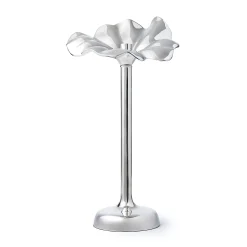 Candles & Candleholders|Godinger Blossom Platinum Tapered Candle Holder 18.5"