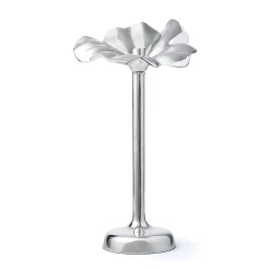 Candles & Candleholders|Godinger Blossom Platinum Tapered Candle Holder 15.75"