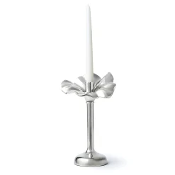 Candles & Candleholders|Godinger Blossom Platinum Tapered Candle Holder 10"