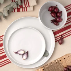 Everyday Dinnerware|Godinger Brentwood Porcelain 12 Piece Dinnerware Set, Service for 4