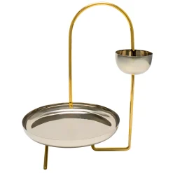 Specialty Serving|Godinger Calder Gold Serving Stand