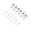Flatware Sets|Godinger Chisel Matte 18/0 Stainless Steel Teaspoon, Set of 6