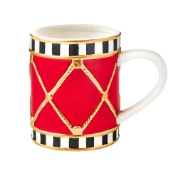Mugs & Teacups|Godinger Christmas Checkered Drum Mug