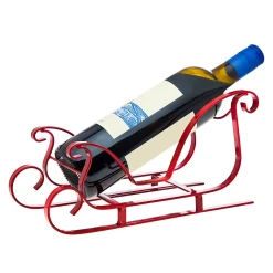 Wine Racks|Godinger Christmas Sleigh Tabletop Wine Holder