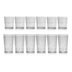 Acrylic|Dof & Highball|Godinger Claro Acrylic Highball & Double Old Fashion, Set of 12