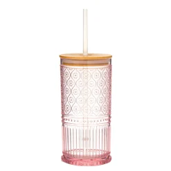 Acrylic|Godinger Claro Acrylic Pink Travel Tumbler, Set of 4
