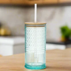 Acrylic|Godinger Claro Acrylic Seafoam Travel Tumbler, Set of 4