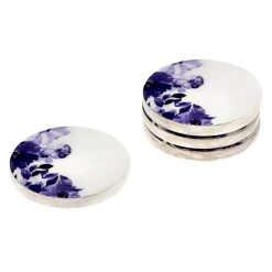Coasters|Godinger Claro Blue & Whitewash Coaster Set