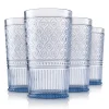 Acrylic|Dof & Highball|Godinger Claro Blue Acrylic Highball, Set of 4