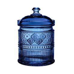 Kitchen Storage|Godinger Claro Blue Canister Small