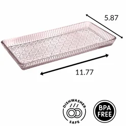 Serving Trays|Godinger Claro Pink Serving Tray