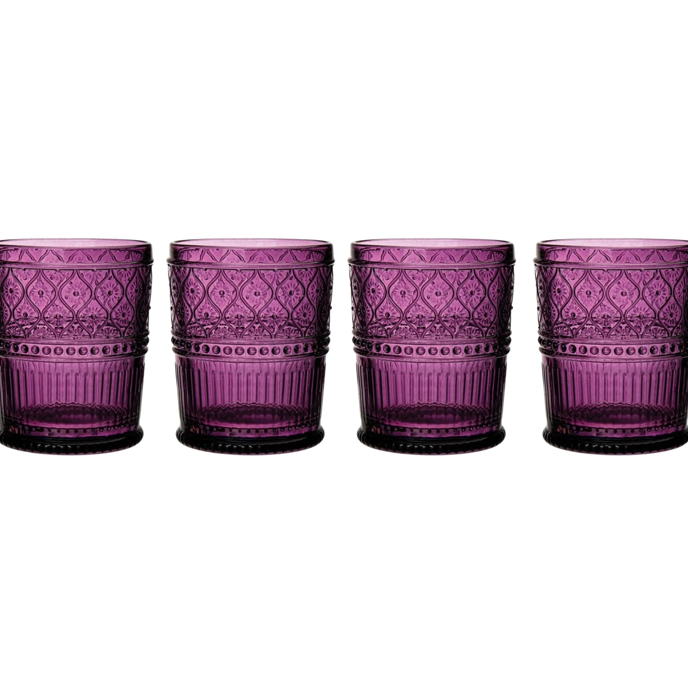 Dof & Highball|Godinger Claro Plum Double Old Fashion, Set of 4