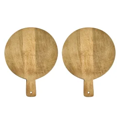 Kitchen Tools|Serving & Cheese Boards|Godinger Claro Round Paddle Board Set