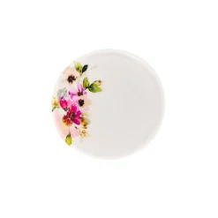 Coasters|Godinger Claro Walnut Pink Floral Coaster Set