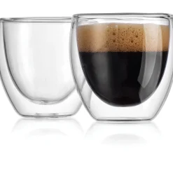 Mugs & Teacups|Godinger Coffee Double Wall Espresso Tumbler Small, Set of 2