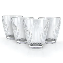 Dof & Highball|Godinger Cordelia Double Old Fashion Glass, Set of 4