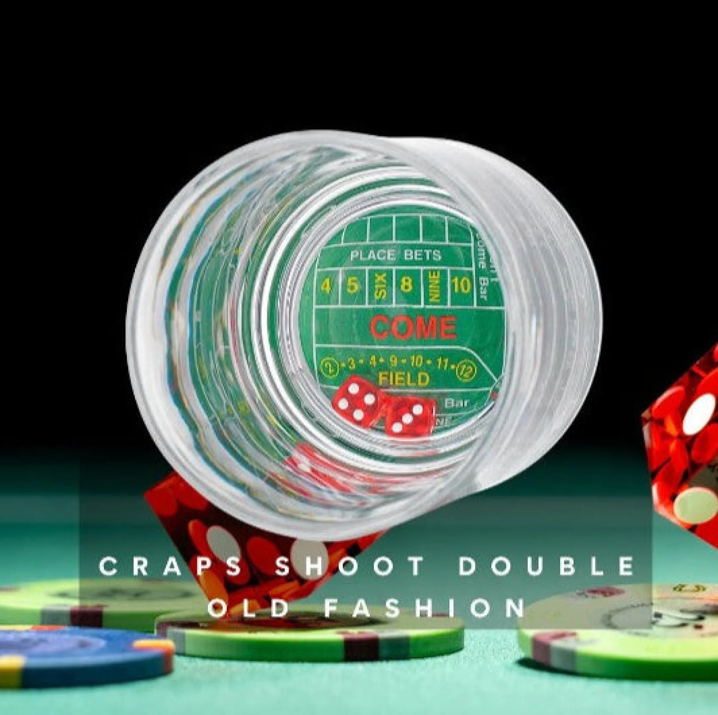Dof & Highball|Godinger Craps Shoot Double Old Fashion