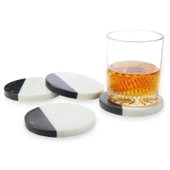 Coasters|Godinger Crum Marble Coaster Set