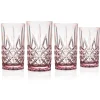 Acrylic|Dublin Glassware|Godinger Dublin Acrylic Blush Highball, Set of 4