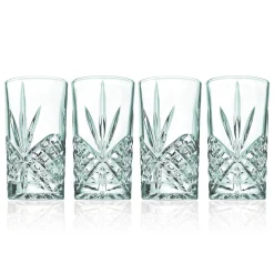 Acrylic|Dublin Glassware|Godinger Dublin Acrylic Seafoam Highball, Set of 4