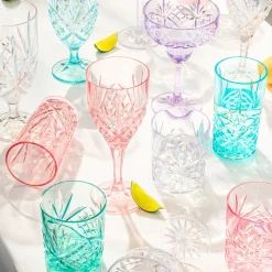 Acrylic|Dublin Glassware|Godinger Dublin Acrylic Seafoam Highball, Set of 4