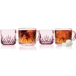Dublin Kitchen|Mugs & Teacups|Godinger Dublin Blush Espresso Mug, Set of 4