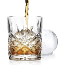 Dof & Highball|Dublin Glassware|Godinger Dublin Crystal 3 Piece Double Old Fashion Chiller Set