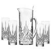 Dublin Glassware|Godinger Dublin Crystal 6 Piece Pitcher & Tom Collins Set