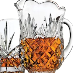Dof & Highball|Dublin Glassware|Godinger Dublin Crystal 5 Piece Pitcher & Highball Set