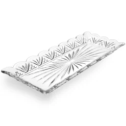 Relish Dish|Dublin Kitchen|Godinger Dublin Crystal 4 Piece Scalloped Appetizer Server Set