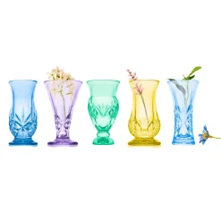 Vases|Dublin Décor|Godinger Dublin Crystal 5 Piece Spring Bud Vase Set