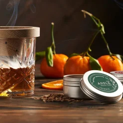 Barware Tools|Dublin Glassware|Godinger Dublin Crystal 9 Piece Whiskey Smoker Set