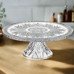 Cake Stands|Dublin Kitchen|Godinger Dublin Crystal Cake Stand