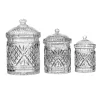 Kitchen Storage|Dublin Kitchen|Godinger Dublin Crystal Canisters, Set of 3