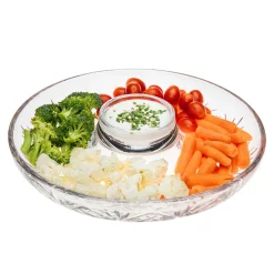 Specialty Serving|Dublin Kitchen|Godinger Dublin Crystal Chip & Dip