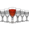 Wine & Champagne|Dublin Glassware|Godinger Dublin Crystal Cordial, Set of 6